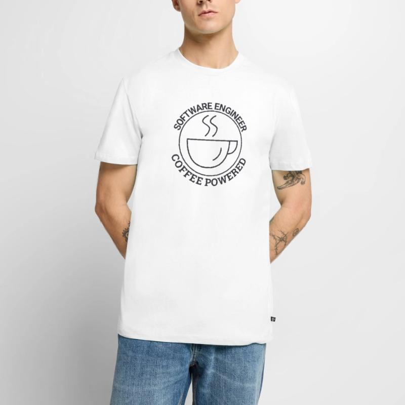 "Software Engineer Coffee | Programming" Men's Premium Organic T-Shirt