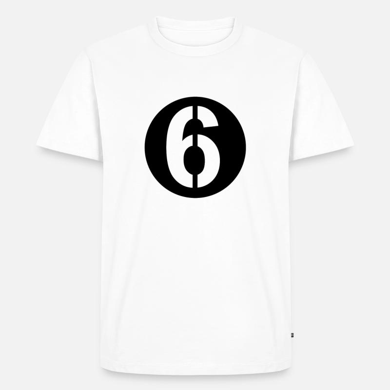 Blechroller Startnummer 6 - Männer Premium Bio T-Shirt - Weiß