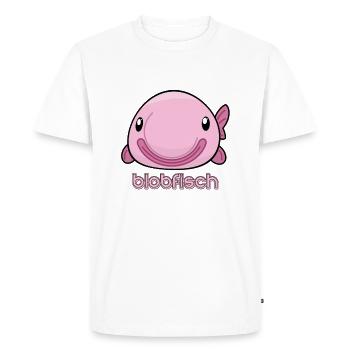 Sweet blobfish - Men's Premium Organic T-Shirt - white - Front - Nico (187cm)