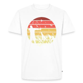 Arc archer archer archer - T-shirt Premium bio Homme - blanc - Devant - Nico (187cm)