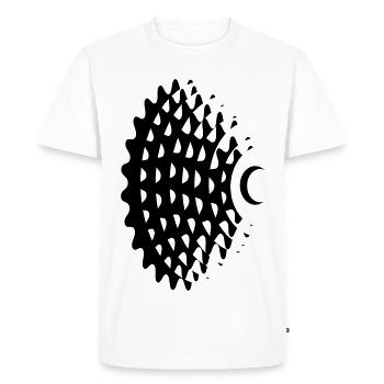 Cassette de changement de vitesse pour vélo de montagne - T-shirt Premium bio Homme - blanc - Devant - Nico (187cm)