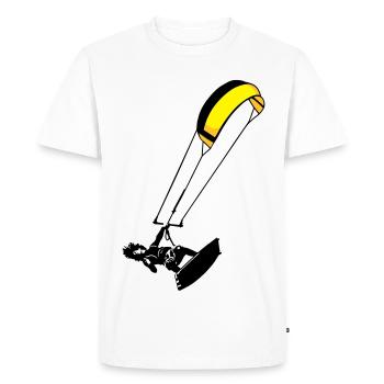 Kitesurfeur flex - T-shirt Premium bio Homme - blanc - Devant - Nico (187cm)