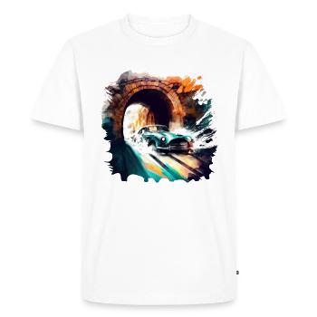 Cadeau de voiture classique des années 60 - T-shirt Premium bio Homme - blanc - Devant - Nico (187cm)