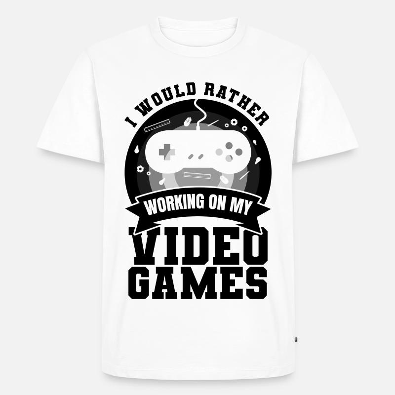 Game Dev - Männer Premium Bio T-Shirt - Weiß
