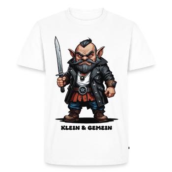 Petit nain maléfique - T-shirt Premium bio Homme - blanc - Devant - Nico (187cm)