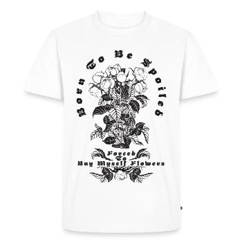 NÉS POUR ÊTRE GÂTÉS - T-shirt Premium bio Homme - blanc - Devant - Nico (187cm)