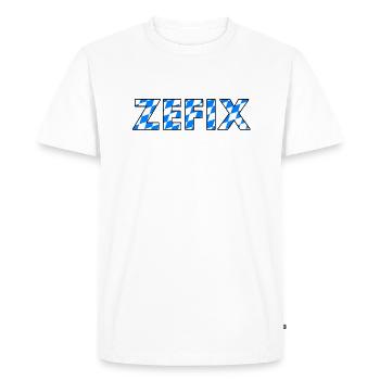ZEFIX style bavarois / style de vie bavarois - T-shirt Premium bio Homme - blanc - Devant - Nico (187cm)