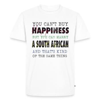Épouser un sud-africain - T-shirt Premium bio Homme - blanc - Devant - Nico (187cm)