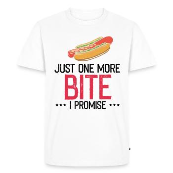Hot Dog Love Hot Dog Saucisse Cadeau Ketchup - T-shirt Premium bio Homme - blanc - Devant - Nico (187cm)