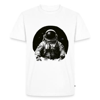 Astronaut in space - Men's Premium Organic T-Shirt - white - Front - Nico (187cm)