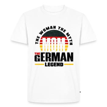 German Germany German Flag Mothers Day - Men's Premium Organic T-Shirt - white - Front - Nico (187cm)