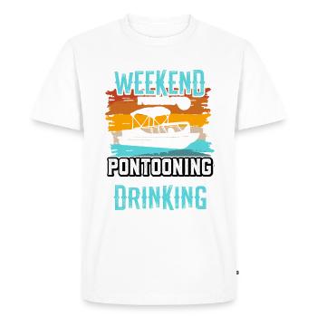 Bateau ponton - T-shirt Premium bio Homme - blanc - Devant - Nico (187cm)