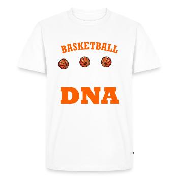 Joueur de basket-ball Entraîneur de basket-ball - T-shirt Premium bio Homme - blanc - Devant - Nico (187cm)