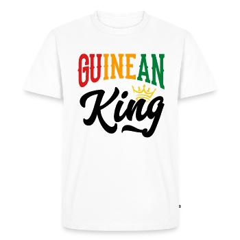 Roi de Guinée Guinée Drapeau de Guinée - T-shirt Premium bio Homme - blanc - Devant - Nico (187cm)