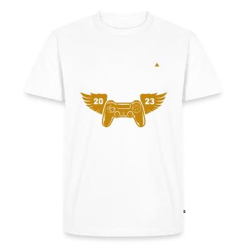 Retraite Dentiste retraité Retraite 2023 - T-shirt Premium bio Homme - blanc - Devant - Nico (187cm)