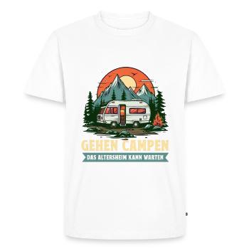 Pension 2024 Camping Camper Des grands-pères vraiment cool vont - T-shirt Premium bio Homme - blanc - Devant - Nico (187cm)