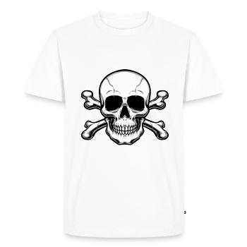 Mon costume de squelette est dans la lessive drôle - T-shirt Premium bio Homme - blanc - Devant - Nico (187cm)