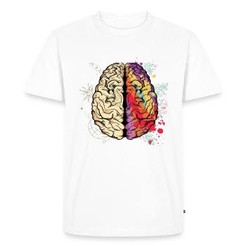 La santé mentale compte La conscience mentale - T-shirt Premium bio Homme - blanc - Devant - Nico (187cm)