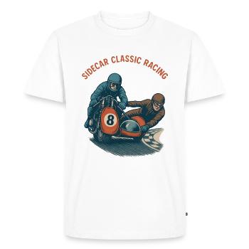 Sidecar Classic Racing - Men's Premium Organic T-Shirt - white - Front - Nico (187cm)