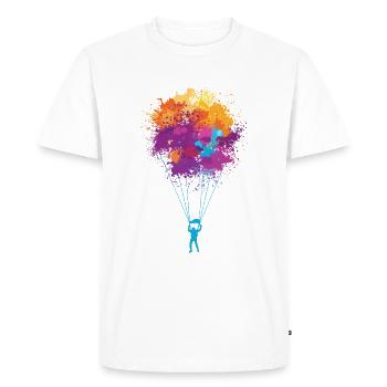 Skydiving skydiving - Men's Premium Organic T-Shirt - white - Front - Nico (187cm)
