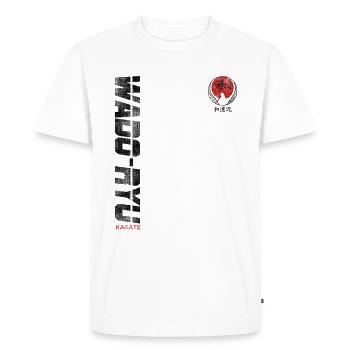 style wado-ryu Karaté Arts Martiaux sports de combat - T-shirt Premium bio Homme - blanc - Devant - Nico (187cm)