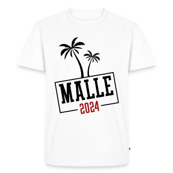 Malle 2024 Team Mallorca - Men's Premium Organic T-Shirt - white - Front - Nico (187cm)