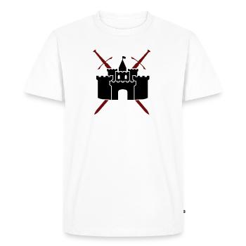 LARP - Moyen Age - Château - T-shirt Premium bio Homme - blanc - Devant - Nico (187cm)