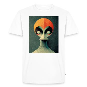 Alinen bauhaus Vintage Style v2 - T-shirt Premium bio Homme - blanc - Devant - Nico (187cm)
