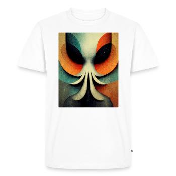 Alinen bauhaus Style Vintage - T-shirt Premium bio Homme - blanc - Devant - Nico (187cm)