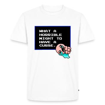 The binding of Isaac - Cursed - Men's Premium Organic T-Shirt - white - Front - Nico (187cm)