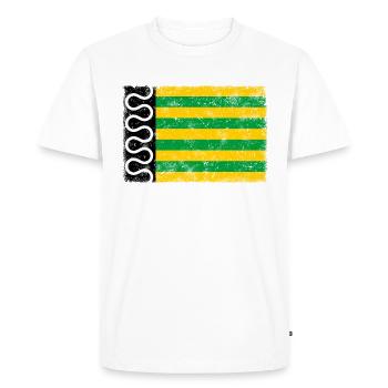De Wolden VINTAGE - Men's Premium Organic T-Shirt - white - Front - Nico (187cm)
