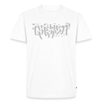 Pour - Men's Premium Organic T-Shirt - white - Front - Nico (187cm)