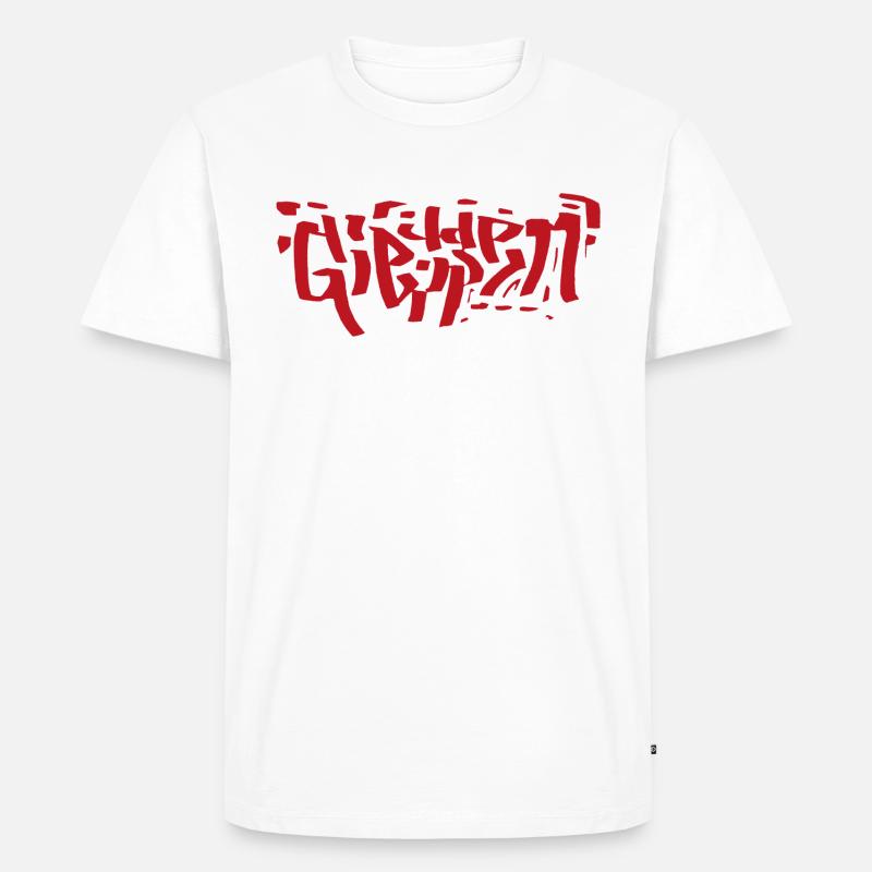 Giessen - Männer Premium Bio T-Shirt - Weiß