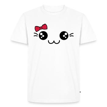 doux visage à l'arc - T-shirt Premium bio Homme - blanc - Devant - Nico (187cm)