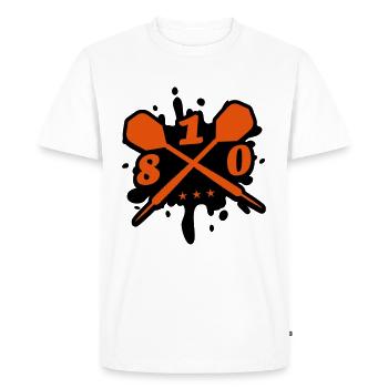 fléchettes fléchette flèche équipe 180 blob - T-shirt Premium bio Homme - blanc - Devant - Nico (187cm)