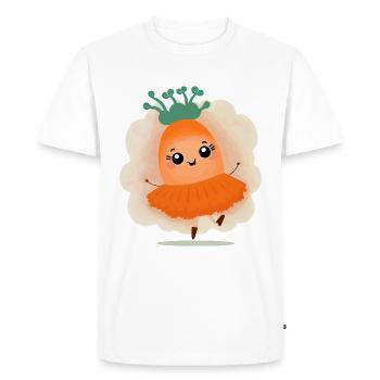 Ballet de la carotte - T-shirt Premium bio Homme - blanc - Devant - Nico (187cm)