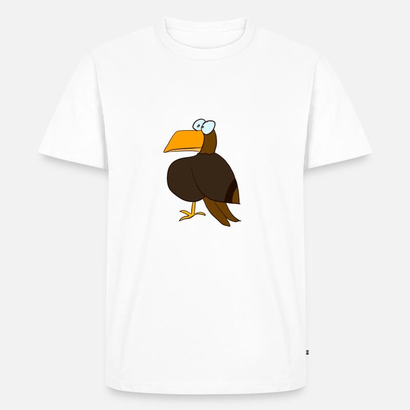 Little clumsy eagle - Men's Premium Organic T-Shirt - white