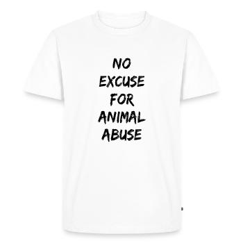 Vegan vegan vegan - Men's Premium Organic T-Shirt - white - Front - Nico (187cm)