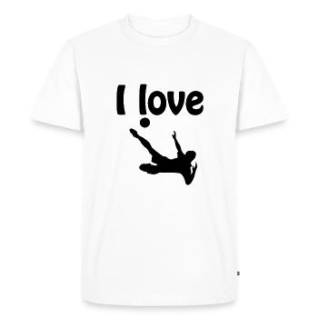Football - T-shirt Premium bio Homme - blanc - Devant - Nico (187cm)