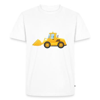 Pelle - enfants - conducteur de pelle - T-shirt Premium bio Homme - blanc - Devant - Nico (187cm)