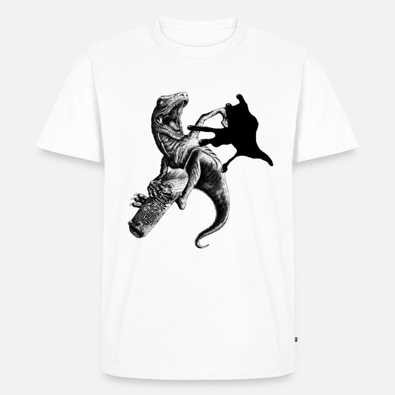 Velociskator schwarz - Männer Premium Bio T-Shirt - Weiß
