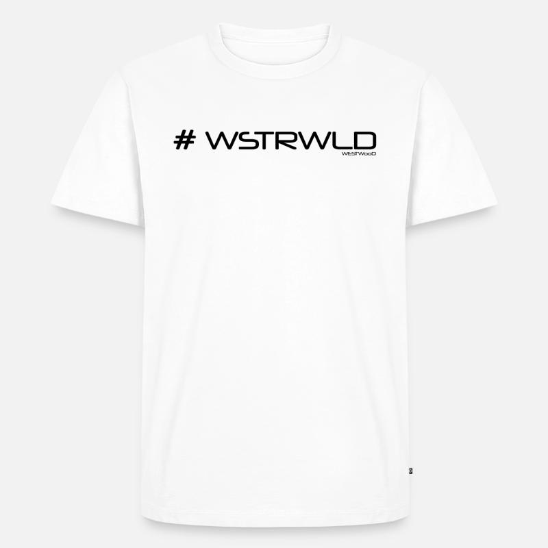 #WSTRWLD - Männer Premium Bio T-Shirt - Weiß