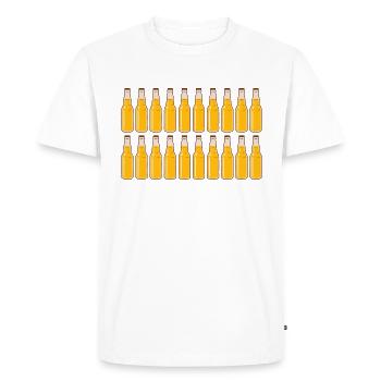 20 Beer Bottles - Beer - 20 Years - 20th Birthday - Men's Premium Organic T-Shirt - white - Front - Nico (187cm)