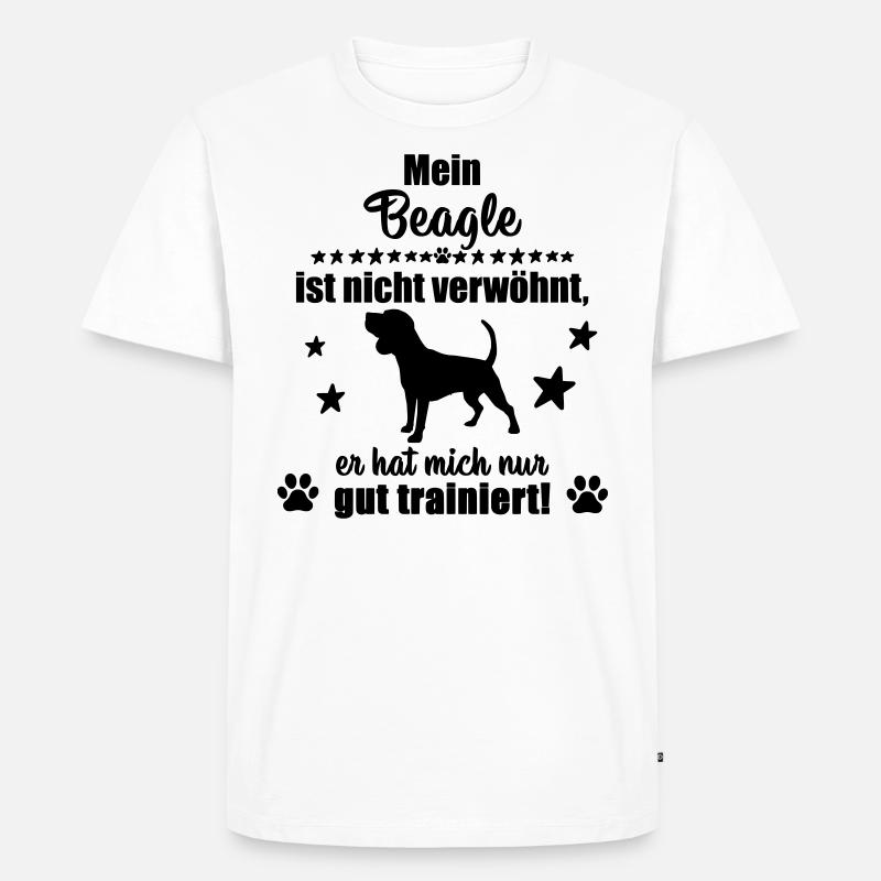 Beagle - witziges Statement! - Männer Premium Bio T-Shirt - Weiß