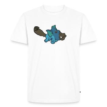 Hippolfin à queue bot - T-shirt Premium bio Homme - blanc - Devant - Nico (187cm)