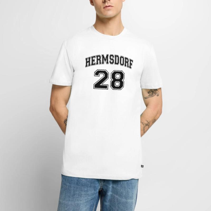 HERMSDORF 28 Nostalgia Design Berlin District Zip Code Men's Premium Organic T-Shirt