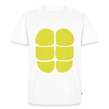 turtle - Men's Premium Organic T-Shirt - white - Front - Nico (187cm)