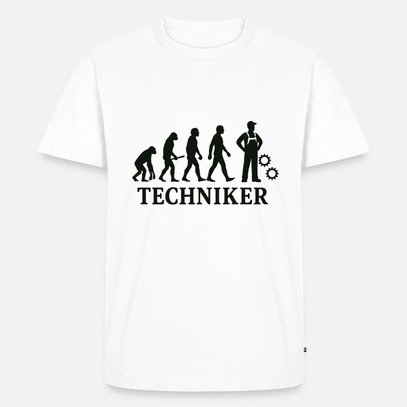 Techniker Entwicklung als Symbolbild - Männer Premium Bio T-Shirt - Weiß