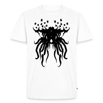 Rorschach Test - Cthulhu - Men's Premium Organic T-Shirt - white - Front - Nico (187cm)