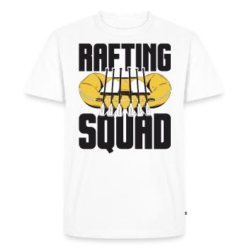 Rafting Squad Outfit for Teams Boating Mountains - Men's Premium Organic T-Shirt - white - Front - Nico (187cm)